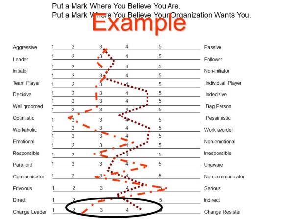Example of behavior continuum evaluation